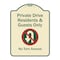 Signmission Designer Series-Private Drive Residents And Guests Only No Turn Around With Sy, 24" H, TG-1824-9928 A-DES-TG-1824-9928 - alternate 1